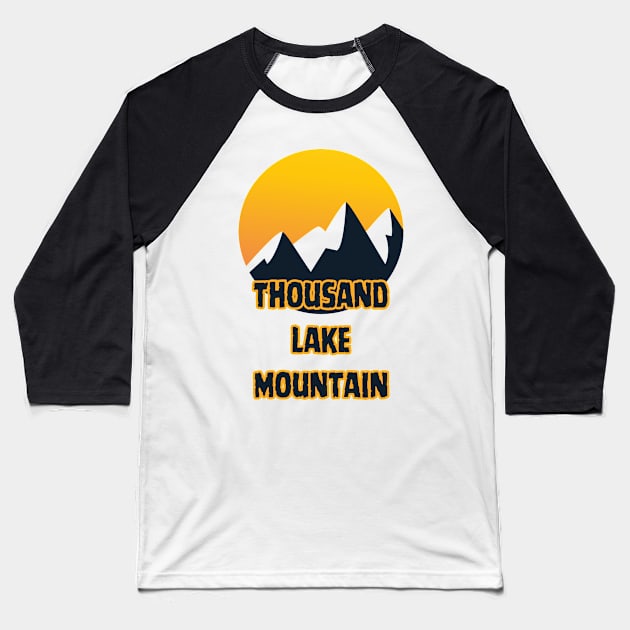 Thousand Lake Mountain Baseball T-Shirt by Canada Cities